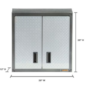 Alternative view of Armario para pared de puerta completa, color plata -Gladiator