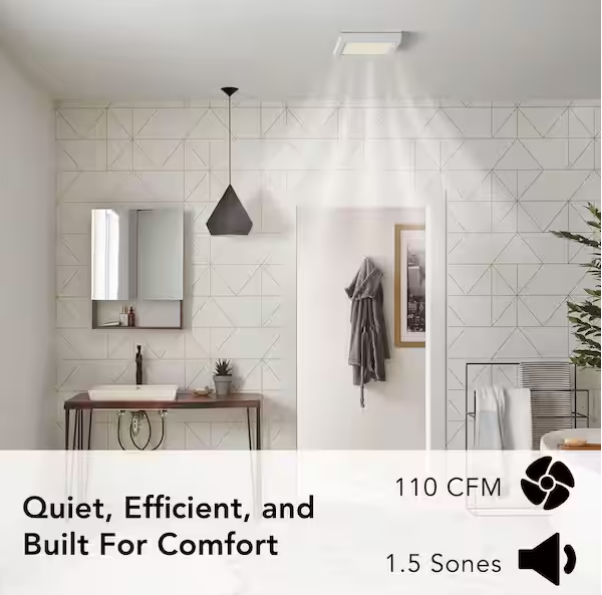 Ventilador/Extractor de techo para baño con iluminación LED -Broan-NuTone - Imagen 3