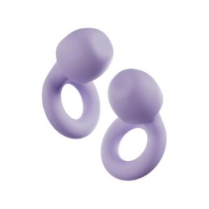 Tapones para los oídos para dormir, viajar y concentrarse color violeta - Marca Loop Quiet™ 2
