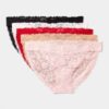 Paquete de 5 bikinis de encaje para mujer talla L - Marca Auden™