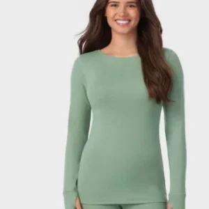 Camisa térmica de manga larga para dama talla S -Cuddl Duds