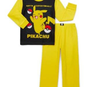Pijama de 2 piezas para niño talla 14 con diseño de Pikachu -Pokemon
