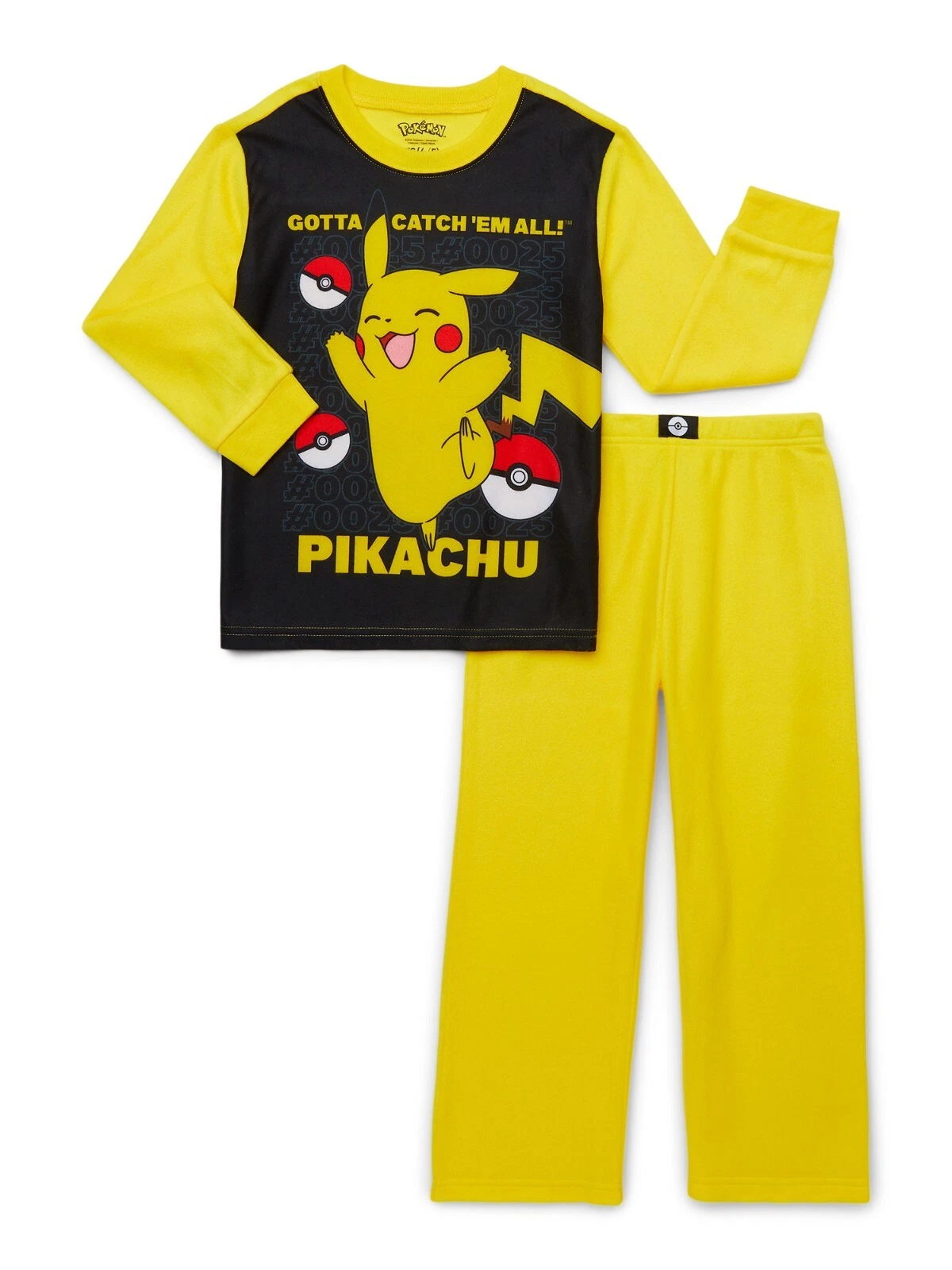 Pijama de 2 piezas para niño talla 14 con diseño de Pikachu -Pokemon