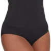 calzon tipo faja de tiro alto moldeador, talla L color negro - Assets by Spanx