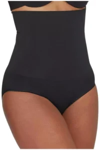 calzon tipo faja de tiro alto moldeador, talla L color negro - Assets by Spanx