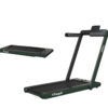Caminadora plegable 2 en 1 de 2.25 caballos de fuerza, color verde -Costway