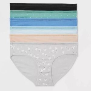 Paquete de 6 bikinis de algodón elástico para mujer talla XXL - Marca Auden™