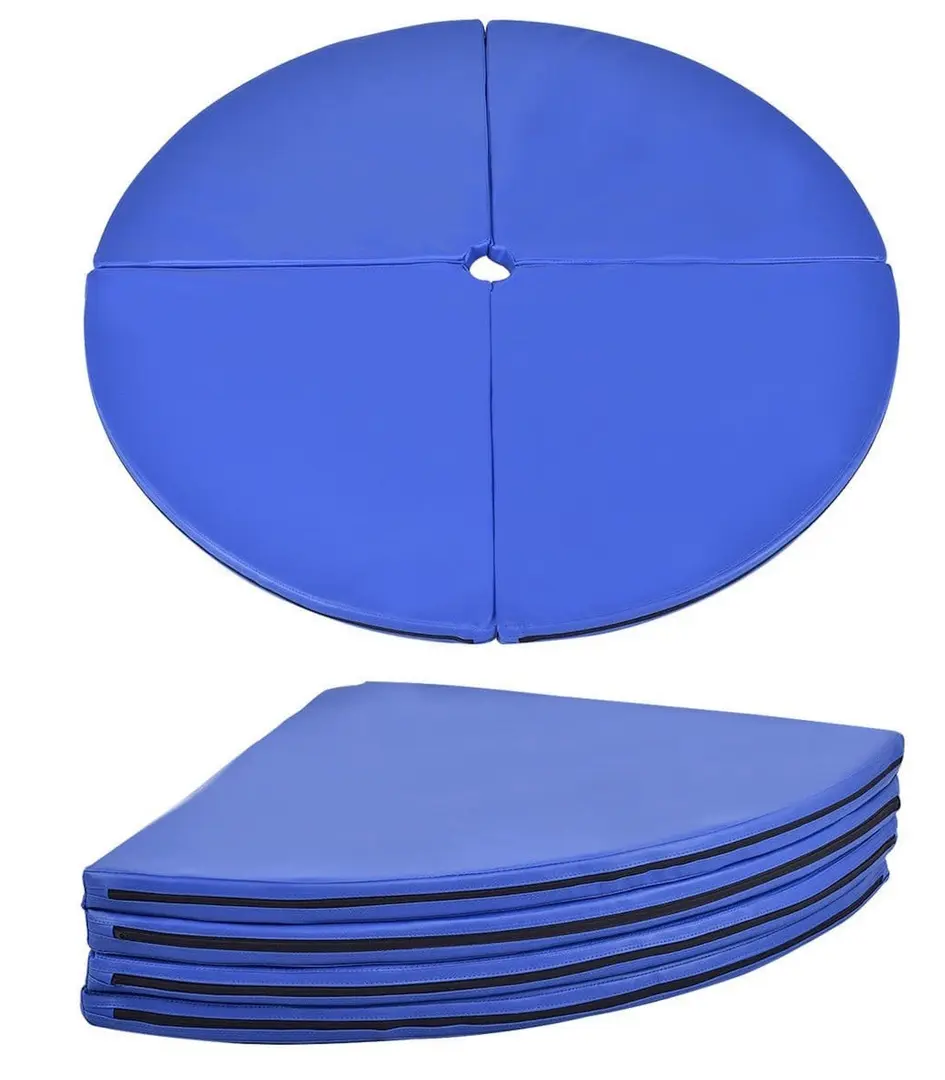 Tapete protector plegable para Pole Dance, color azul -Costway - Imagen 2