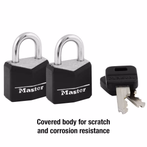 Alternative view of Candado de 19 mm (3/4") con cuerpo sólido recubierto -Master Lock