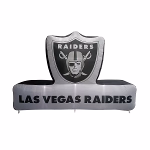 Inflable preiluminado del logo "Las Vegas Raiders" de 2,1 x 3 metros -Logo Brands