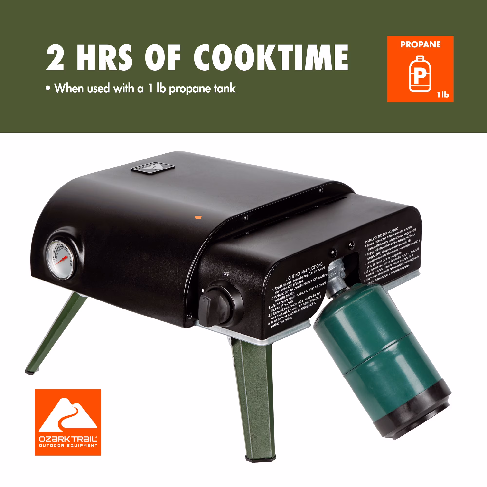 Horno portátil para pizza con piedra de cordierita -Ozark Trail - Imagen 4