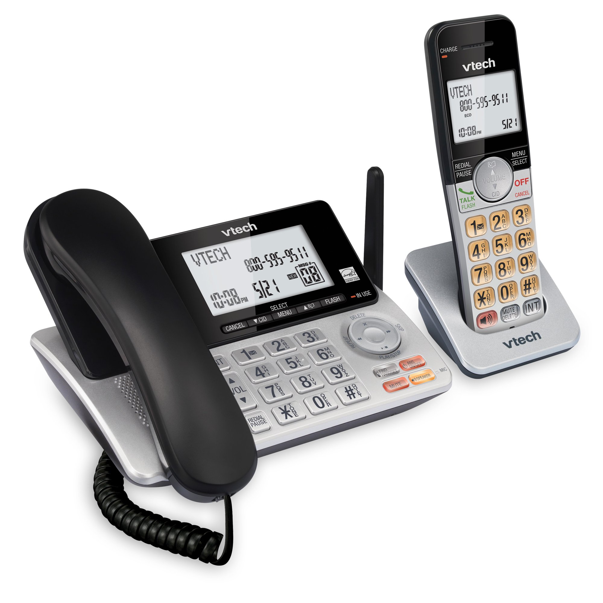 Teléfono fijo con sistema de contesta con cable/inalámbrico de alcance extendido -VTech - Imagen 3