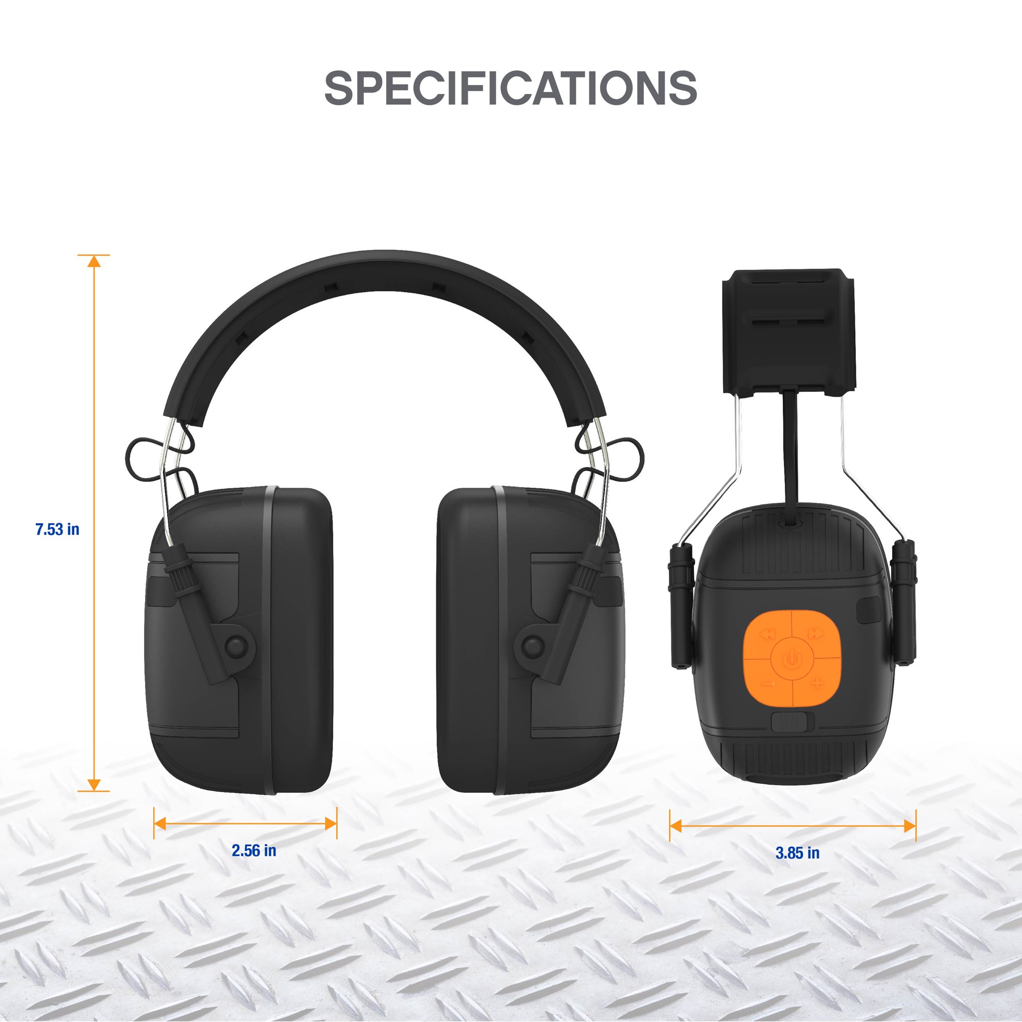 Orejeras/Protectores de sonido con bluetooth y cancelación de ruido -Tzumi - Imagen 2