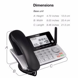 Alternative view of Teléfono fijo con sistema de contesta con cable/inalámbrico de alcance extendido -VTech