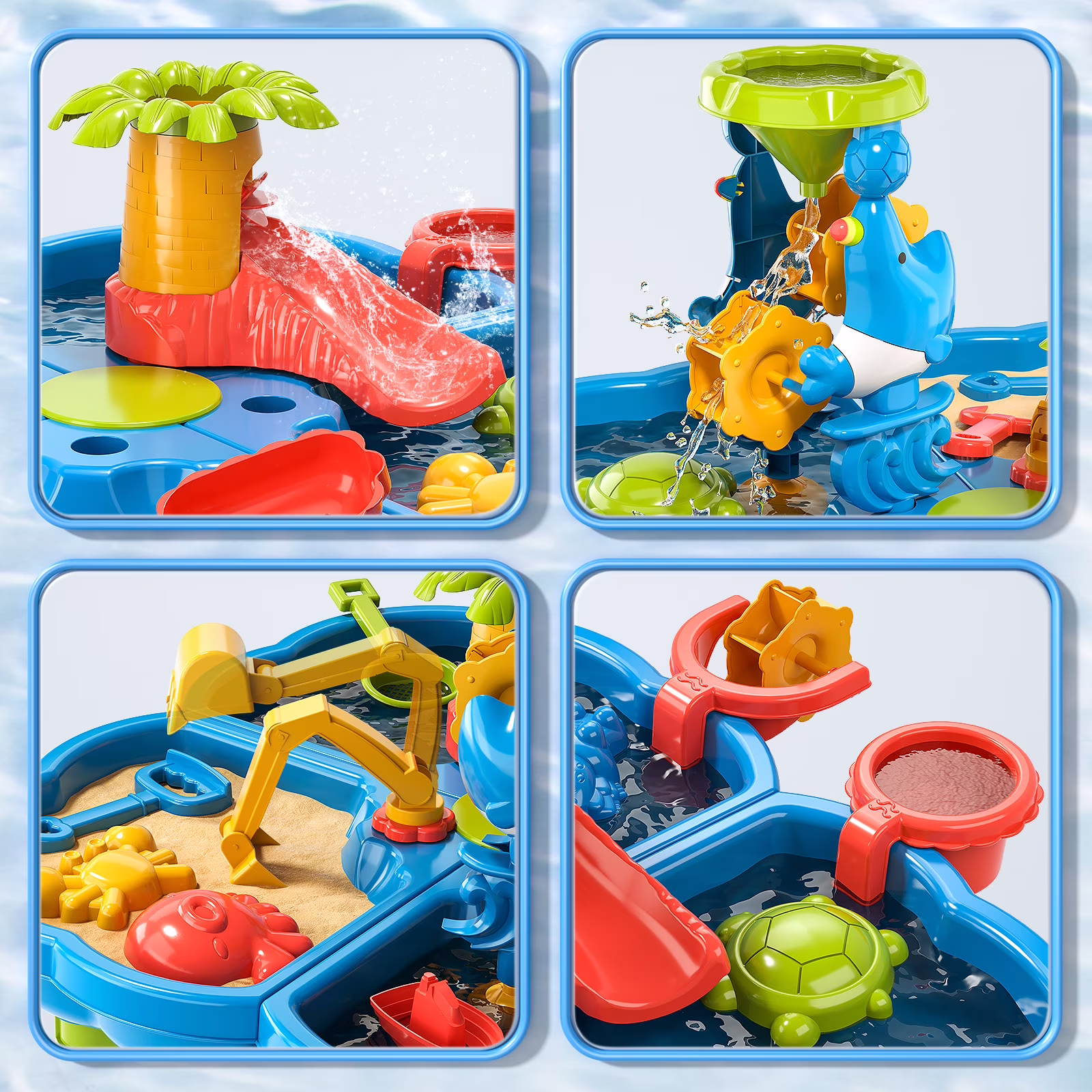 Mesa de actividades sensorial 4 en 1 para exterior -Dinosaur Planet - Imagen 5