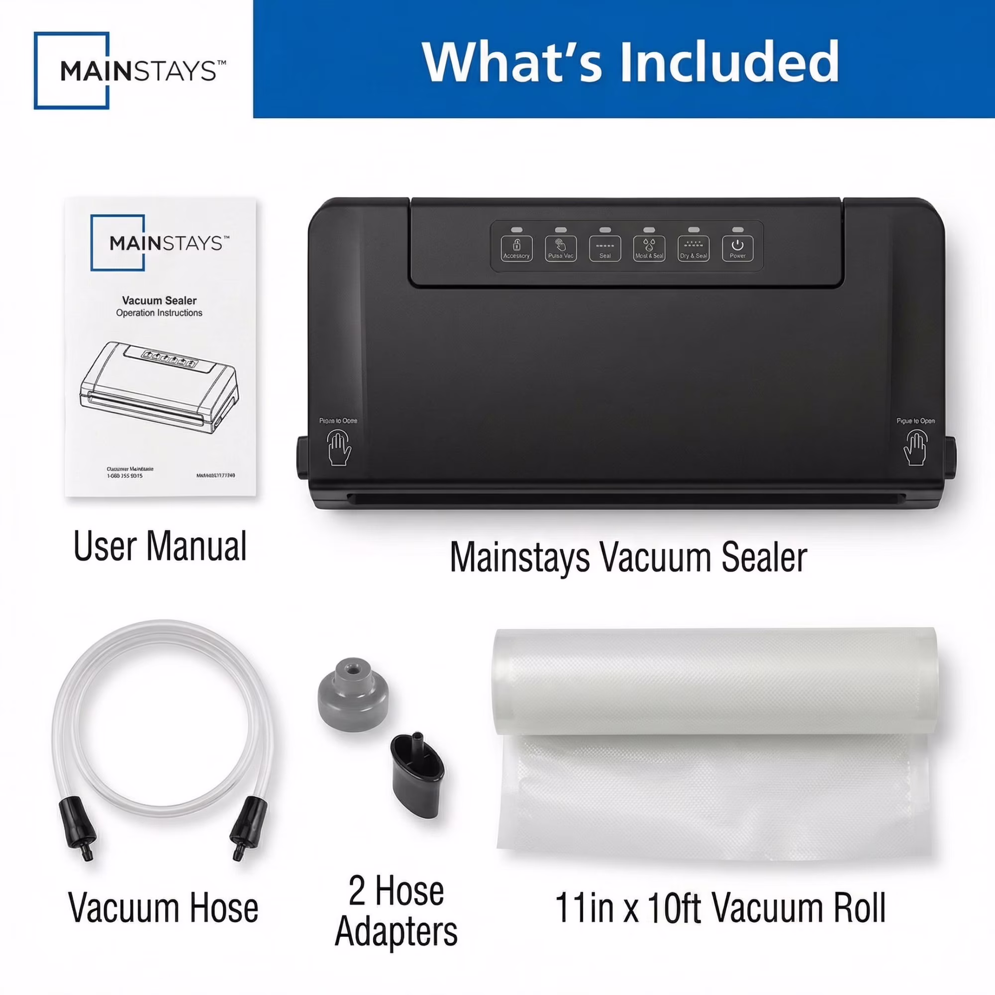 Selladora de alimentos multimodo con cortador de bolsas integrado -Mainstays - Imagen 11