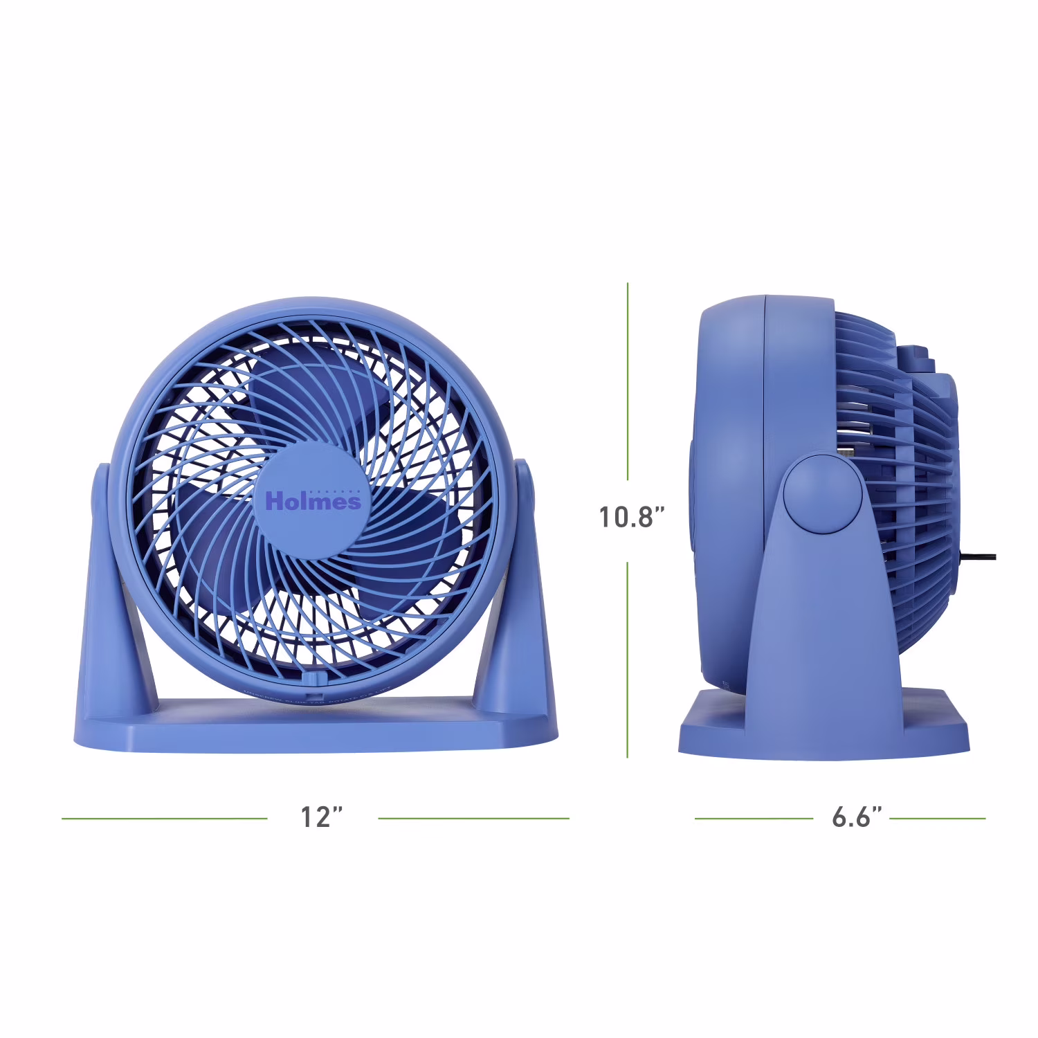 Ventilador de 8 pulgadas con 3 velocidades e inclinación ajustable de 90° -Holmes - Imagen 7