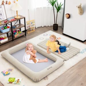 Colchón inflable para niños con bomba eléctrica -Costway