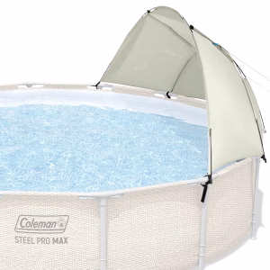 Toldo para albercas elevado de 10-18 ft con parasol semiabierto -Coleman