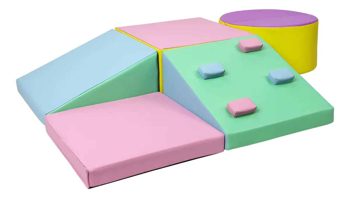 Juego de 6 bloques de espuma de escalado para bebés -Generic