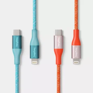 Par de cables trenzados USB-C a Lightning de 1,8 m -Heyday