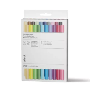 Paquete de 20 marcadores de doble punta con adaptador -Cricut Ultimate