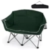 Silla de camping doble con reposabrazos, portavasos y bolsa de transporte -Costway