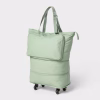 Bolsa plegable con ruedas color verde -Brightroom