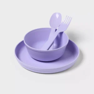 Alternative view of Juego de vajilla de plástico para niñas de 24 piezas