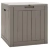 Caja de almacenamiento de 30 galones, color marrón  -Costway
