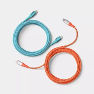 Alternative view of Par de cables trenzados USB-C a Lightning de 1,8 m -Heyday