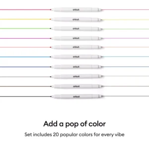 Alternative view of Paquete de 20 marcadores de doble punta con adaptador -Cricut Ultimate
