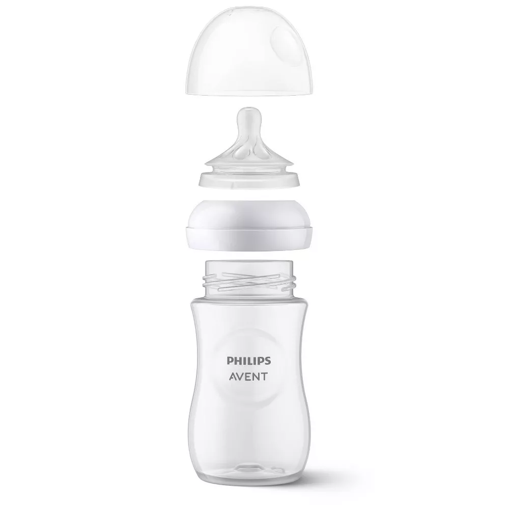 Paquete de 3 biberones de 266 ml, transparentes talla 3/6 meses -Philips - Imagen 3