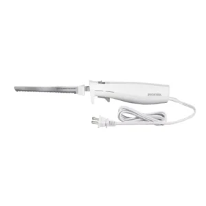 Cuchillo de sierra electrico, color blanco de 46 cm de largo -Proctor Silex