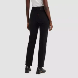 Alternative view of Pantalones de tiro alto y corte recto para dama, color negro talla 25  -Levi's