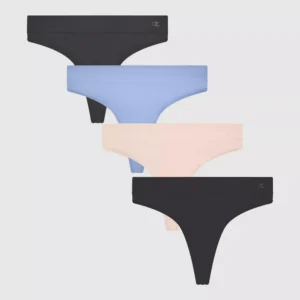 Paquete de 4 calzones tipo tanga para dama talla S marca Champion
