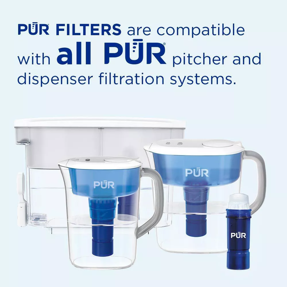 Jarra de agua con sistema de filtración de 11 tazas, color humo -PUR Filtration - Imagen 3
