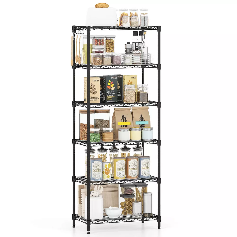 Estantería metálica de 6 niveles, capacidad de 408 kg -Costway