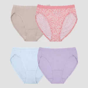 Paquete de 6 calzones con cintura de encaje para dama, talla XL -Fruit of the Loom