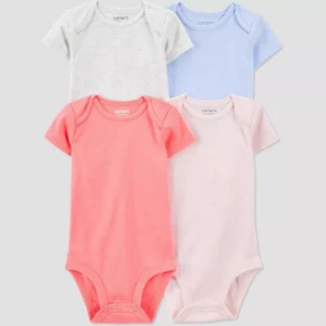 Paquete de 4 bodys para bebé talla 3 meses - Carters