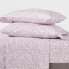 Juego de sábanas de 3 piezas tamaño Tween/XL con estampado de margaritas lila claro -Room Essentials
