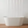 Cortina de baño color transparente de 180.3 x 180.3 cm -Threshold