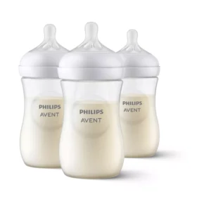 Paquete de 3 biberones de 266 ml, transparentes talla 3/6 meses -Philips