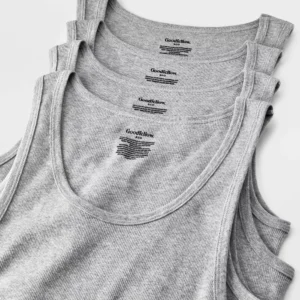 Alternative view of Paquete de 4 camisas sin mangas para caballero talla M - Goodfellow & Co