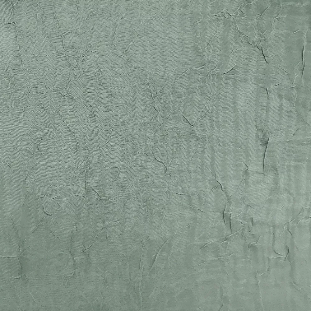 Cortina de 130cm x 61cm de voile arrugado y borlas con cuentas color mineral -No. 918 - Imagen 2