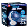 Ventilador recargable, giratorio con 3 velocidades Blue steel -Go Fan
