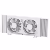 Ventilador de ventana doble, reversible de 9'' con 3 velocidades, color blanco -Mainstays