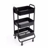 Carrito metálico organizador de 3 niveles con llantas -Mainstays