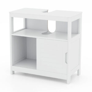 Mueble de almacenamiento para baño color blanco -Costway