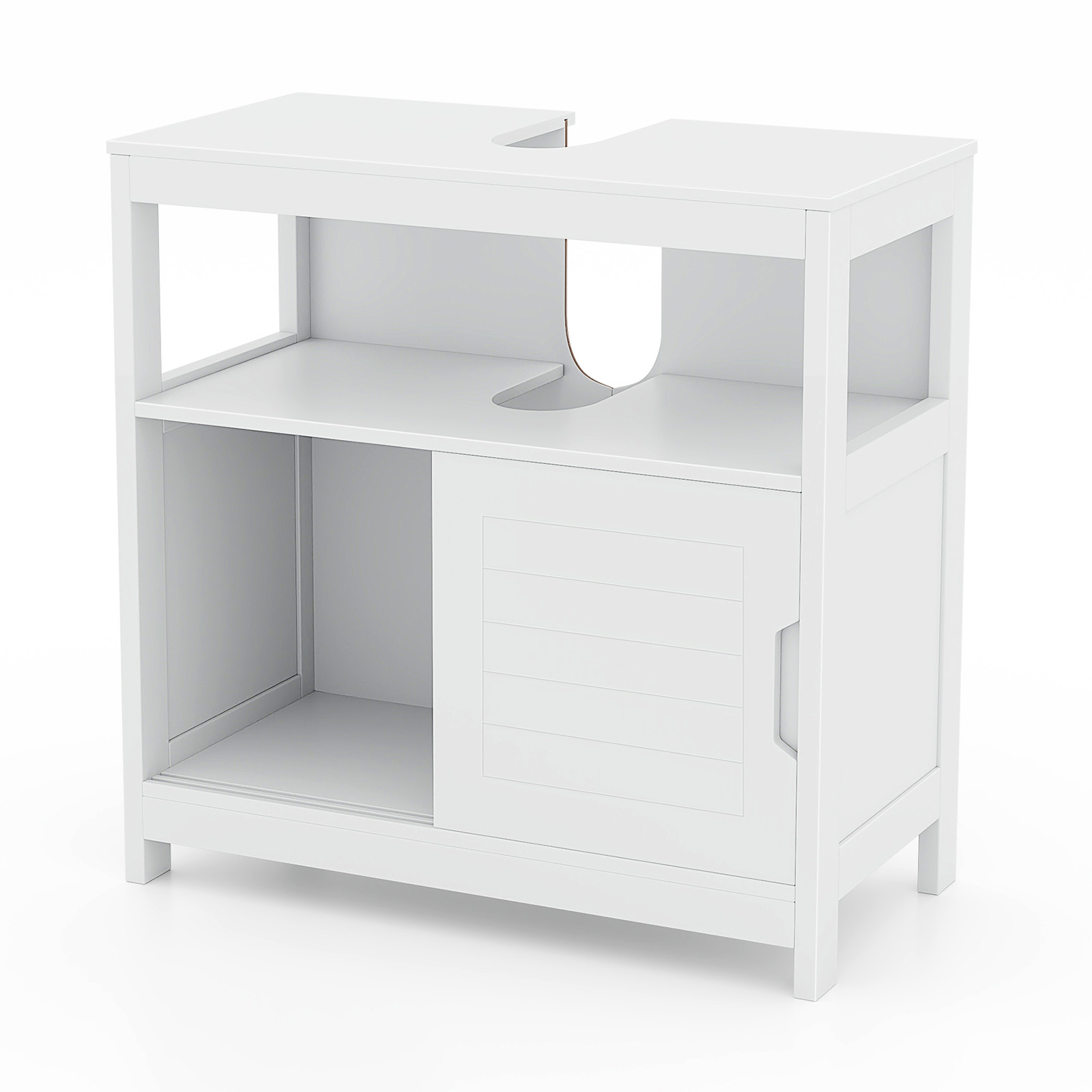 Mueble de almacenamiento para baño color blanco -Costway